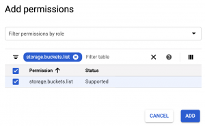 Add permission to Google Cloud IAM Role
