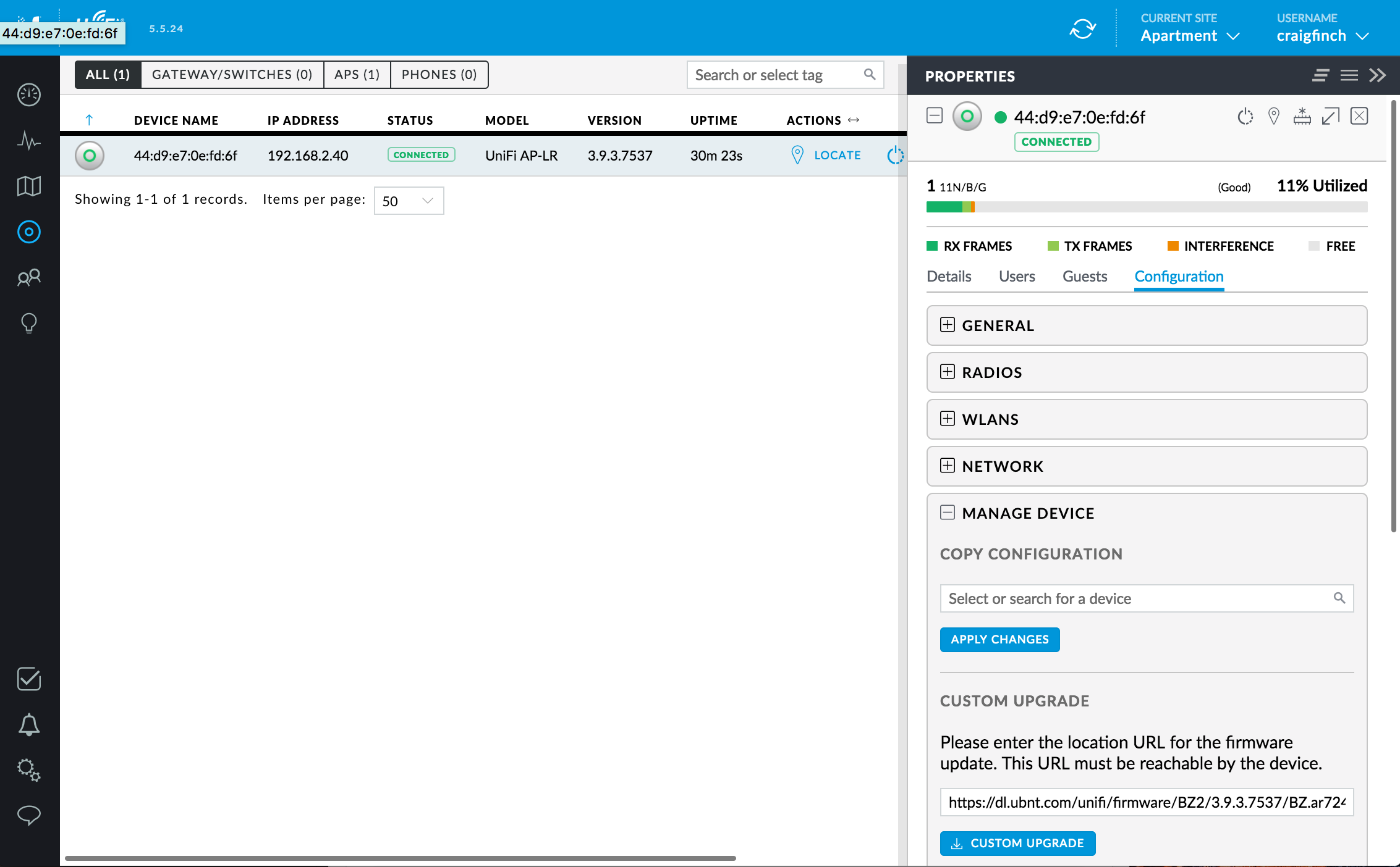 UniFi Custom Firmware Upgrade